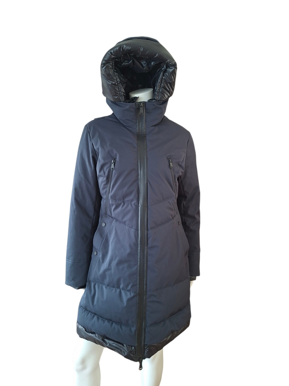 Pajar Canada Long Down Puffer Coat Brand New Never Worn Navy Large - Picture 8 of 16